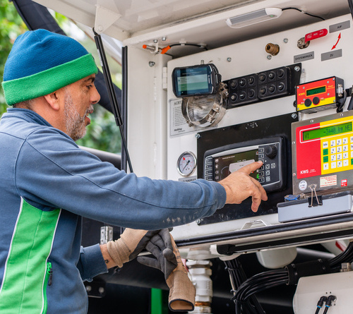 Belieferung von Holzpellets