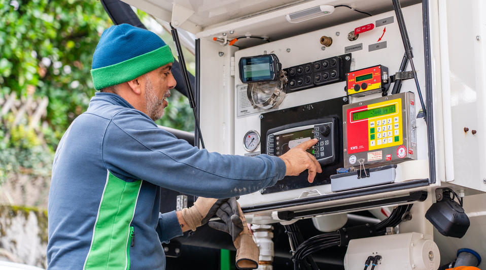 Belieferung von Holzpellets